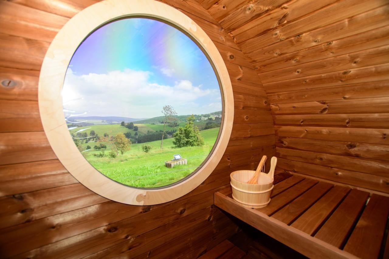 Panorama Berghotel Wettiner Hoehe 자이펜 외부 사진