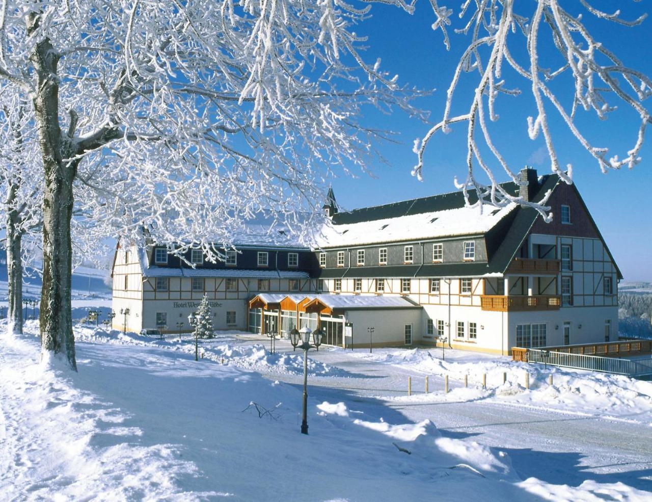 Panorama Berghotel Wettiner Hoehe 자이펜 외부 사진